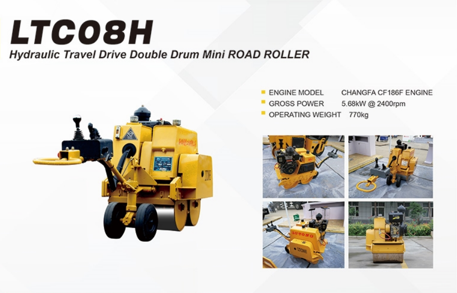 Mini Hand-Pushed Hydraulic Vibration Road Roller/Compactor with Donfoss Hydraulic Pump