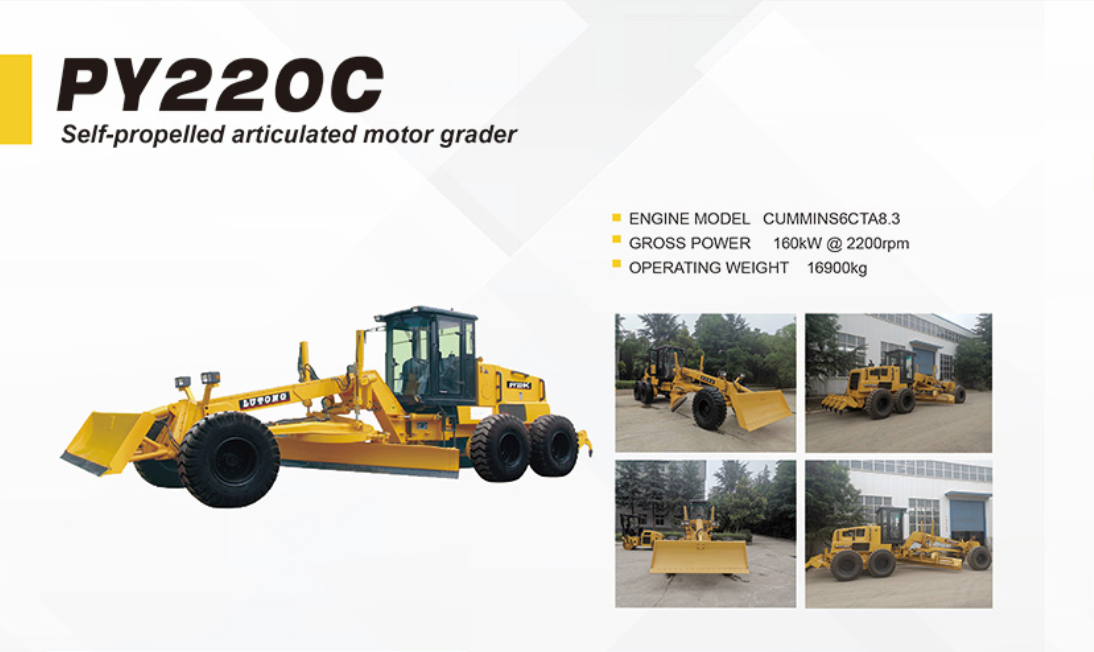 160kw Hydraulic Motor Grader/Road Construction Machinery