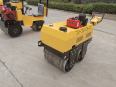 Mini Manual Pushed Hydraulic Vibration Double Drum Roadroller/Compactor for Rolling Road