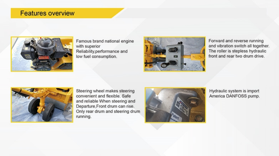 Mini Road Roller Manual-Pushed Full Hydraulic Roadroller/Compactor as Road Machine