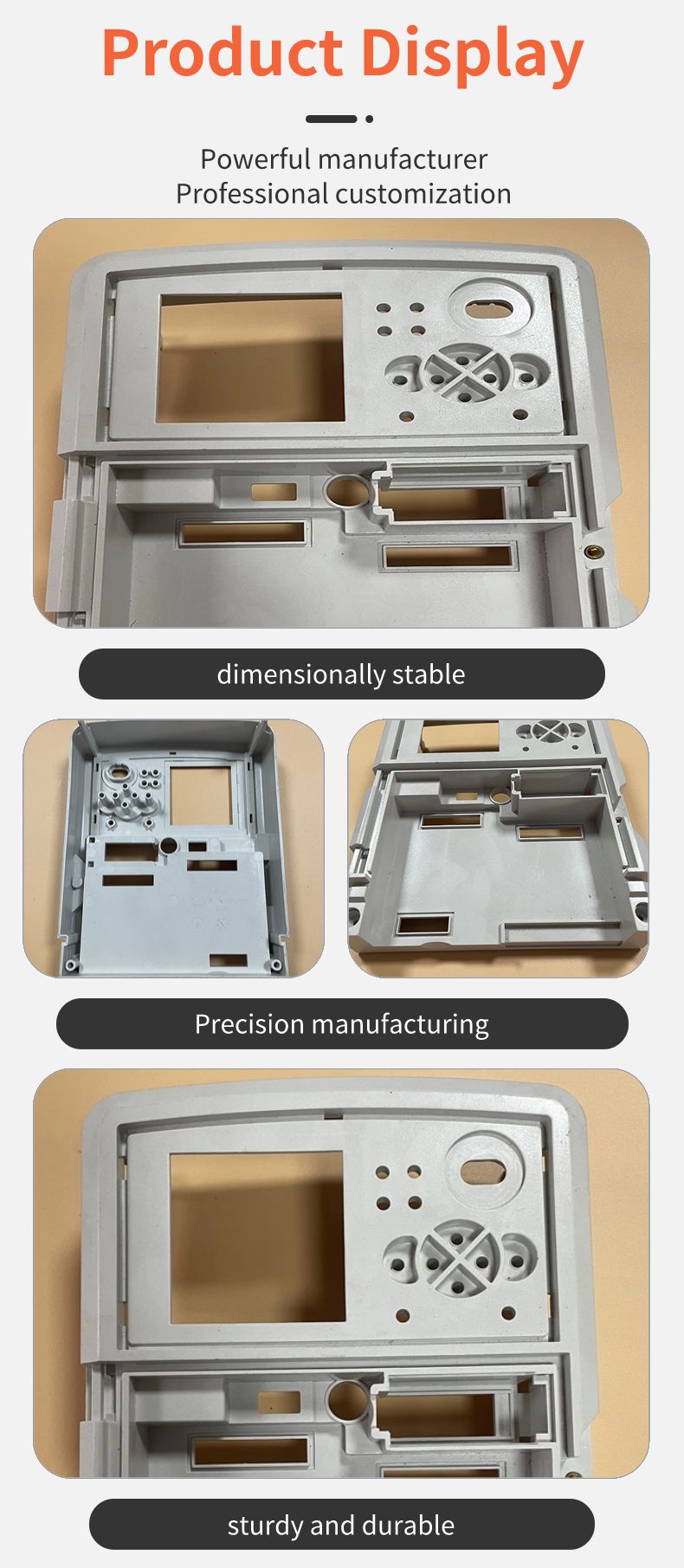 Customized injection molded parts