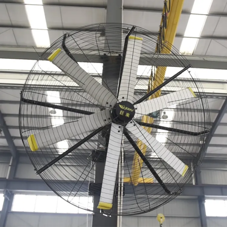 JULAI 2 m high velocity industrial wall mount fan 80 inch orient wall mounted fan 6.5 ft wall fan