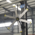 JULAI wall mounted HVLS Fans 2m 6.5 ft Small Power 0.55KW industrial big fan with low DBA