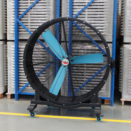 JULAI fan for floor 1.5 m big drum fan 4.9 ft Large air volume big movable fans With Wheels