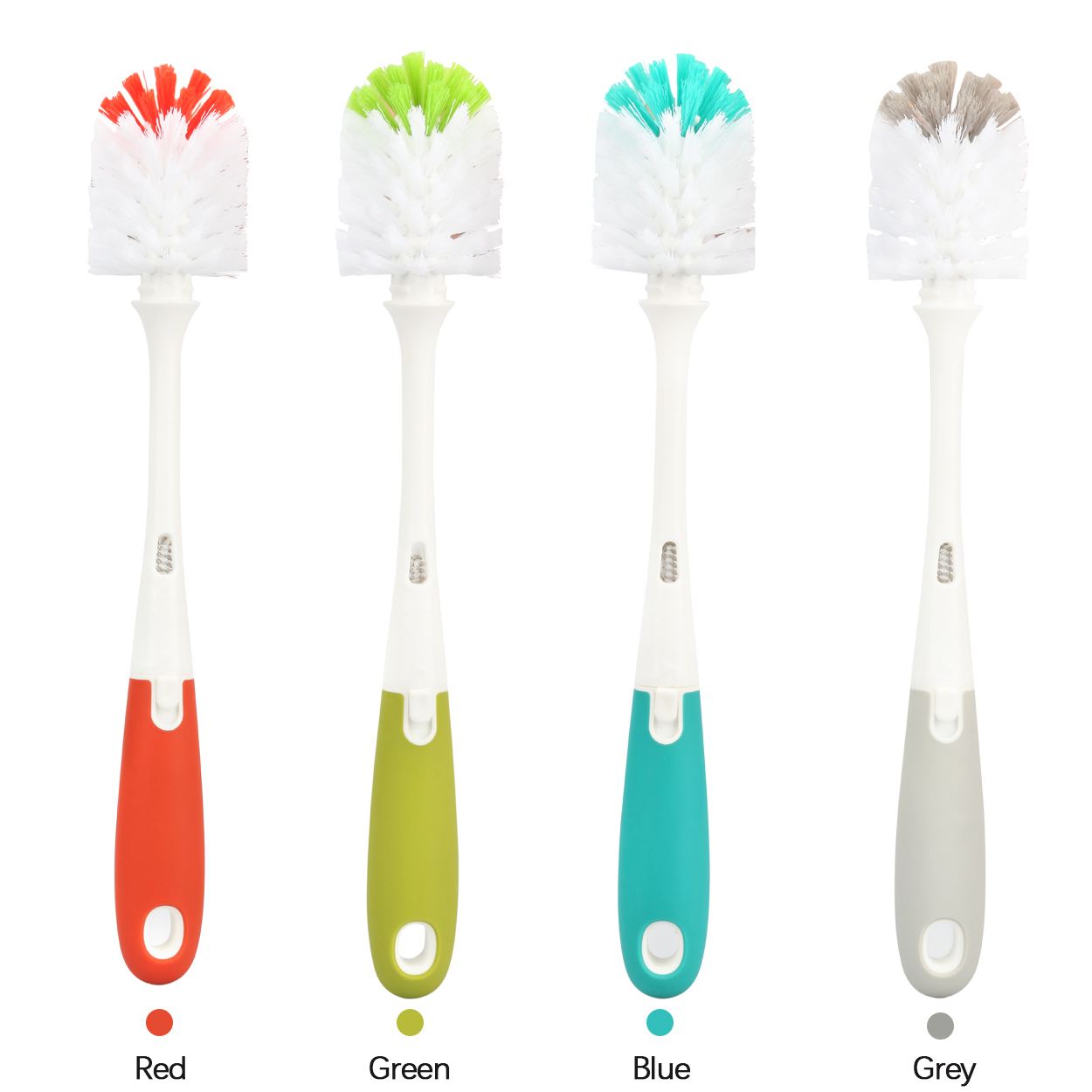 Baby Bottom and Nipple Brush Long Handle Scrubbing Brush, Build for Cleaning Sports Bottles