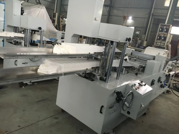 Waste paper making machine stainless steel napkin paper folding embossing machine
