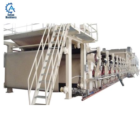 Mini waste paper recycling machine full line kraft paper making machine in paper mill
