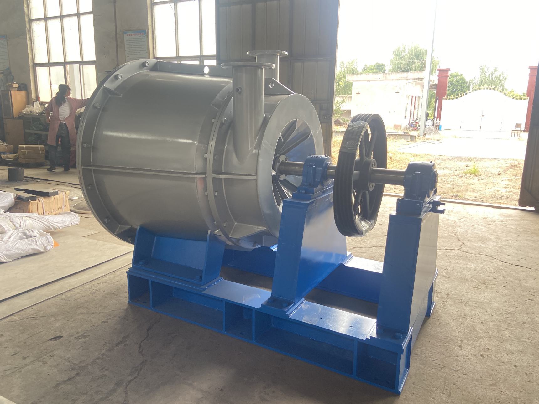 Paper pulp making machine recycled waste paper pulping equipment fiber separator in paper mill