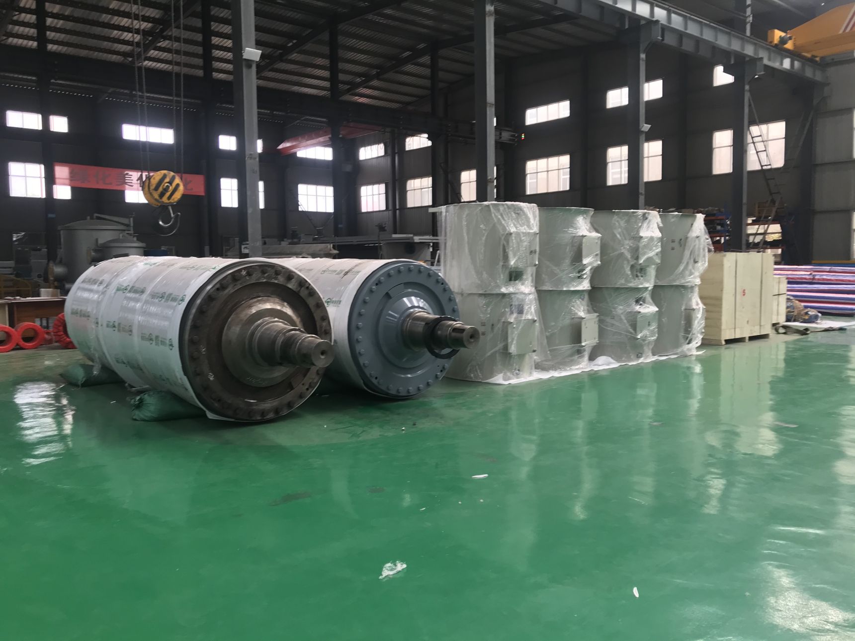 Waste paper recycling equipment stainless iron jumbo press roll for paper mill
