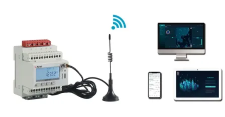 Three Phase 35mm Din Energy Meter Acrel ADW300-WiFi Digital Wireless Energy meter Low Voltage WiFi communication meter