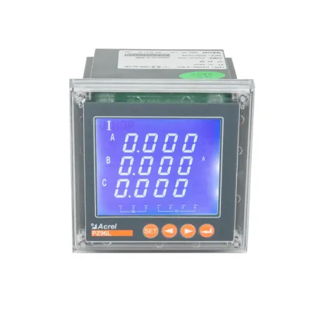 PZ96L-E4/C Three phase power meter panel mounted with RS485 communication for power monitoring system