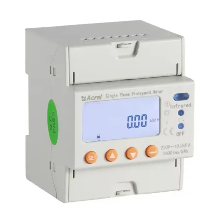 Acrel ADL100-EYNK single phase prepaid energy meter maximum measurement 60A 230V kwh meter