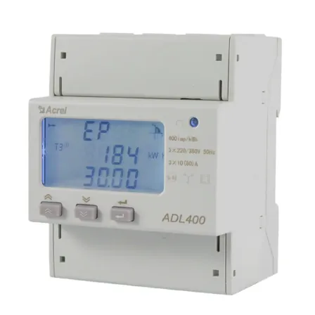 Acrel ADL400N-CT modbus CT energy meter, 3P4L, 3P3L, 1P3L energy meter 120V LCD display kwh meter