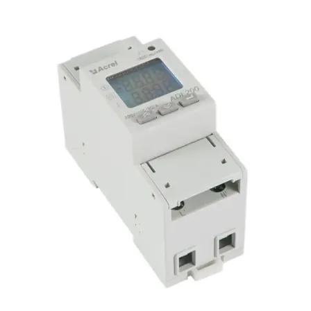 Acrel ADL200-C kwh consumption monitoring bidirectional energy meter 36mm size 2P digital power meter with LCD display