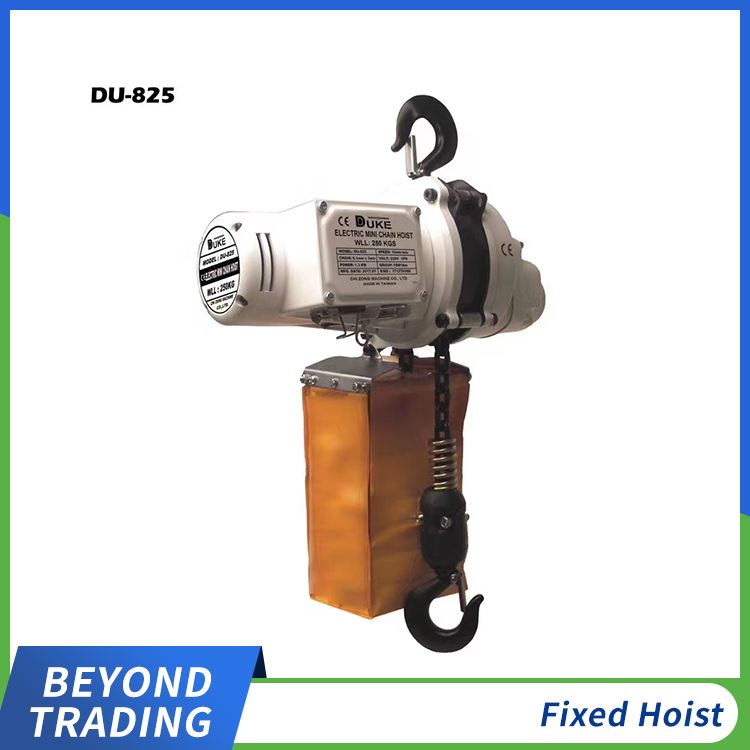 Fixed hoist for light and small lifting equipment