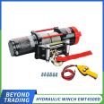 Small and medium sized hydraulic winches used in construction sites for lifting variable heavy objects