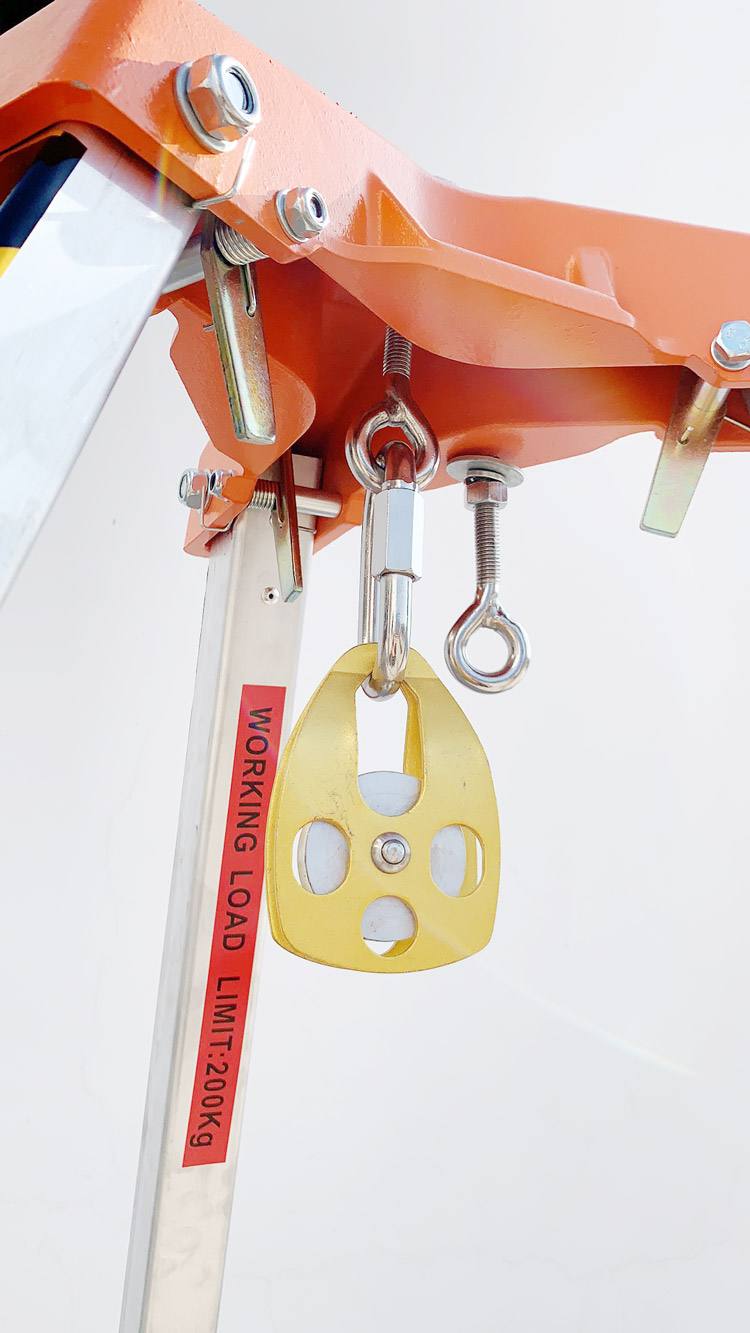 New Aluminium Lifting Triangle Bracket Retractable Emergency Rescue Device