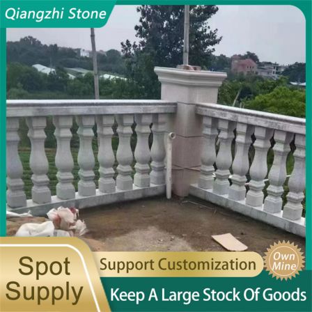 The stone lion shaped carving material is excellent