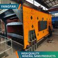 The sand and gold dredger equipped with vibrating screen and drum chute for river gold mining equipment
