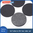 Self-adhesive EVA foam rubber pad, table and chair pad, black circular EVA foot pad, self-adhesive die cutting