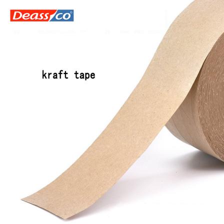 Wet kraft high sticky tape writing clip biodegradable shielding airtight box hand-tearable kraft tape