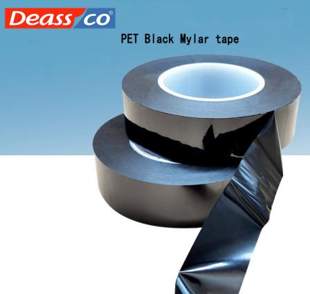 PET Black Mylar tape high temperature resistant pet polyester film motor wrapping flame retardant insulating Mylar tape