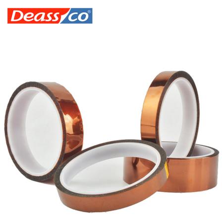 Gold Finger High Temperature Adhesive Tape Battery Heat Transfer Printing Brown Insulated Polyimide Gold Adhesive Tape