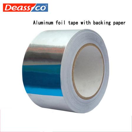 Aluminum foil tape with backing paper pipe range hood kitchen heat insulation sealing single-sided waterproof tape
