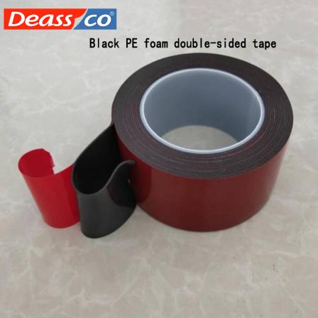 Red film black PE foam double-sided tape nameplate advertising car sponge strong adhesive thickened die-cut punching