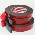 Wholesale high viscosity red film PE foam double-sided tape white thickened sponge tape waterproof car double-sided tape