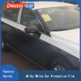 Milky white film for cars, milky white film for car paint, milky white protective film for engine hood