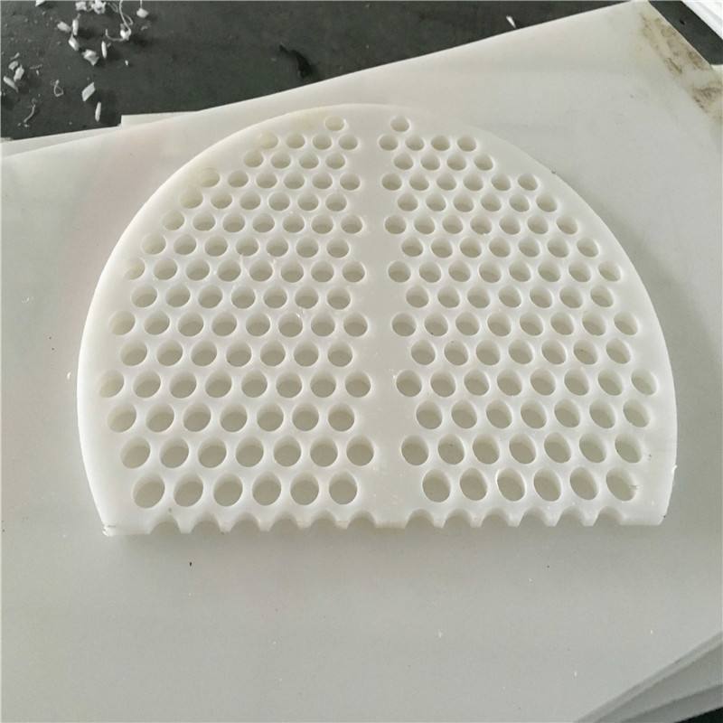 Manufacturer customized white PP perforated plate, polypropylene sieve plate, plastic perforated plate