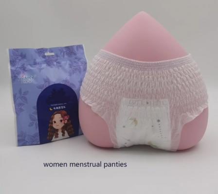 OEM sanitary pants adult diaper disposable period pants super absorption women menstrual panties