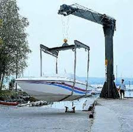 Marine Jib Crane For Lifting Yachts