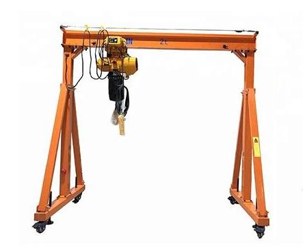 Portable gantry crane 1T 2T 3T with electric chain hoist