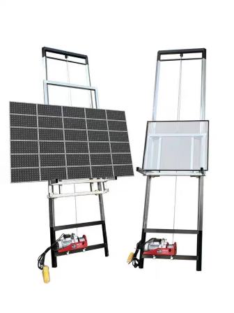 Easy Operation Electric Platform cargo lift home door and window lift solar panel elevator 8m Height