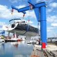Supply shipyard boat jib crane 6tons