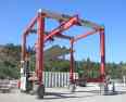 Mobile gantry crane with a Magnect sperader use in steel factory