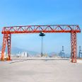 Single girder 20 tonne electric rail traveling gantry crane with lifting mechanism