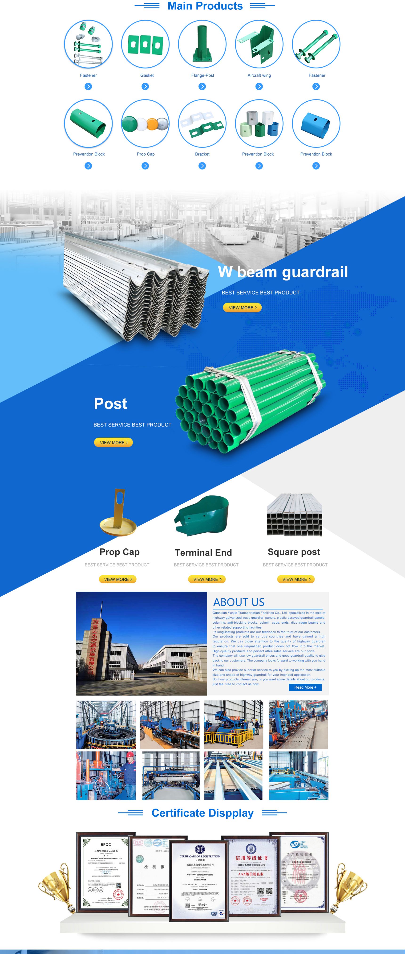 Yunjie processing bridge aluminum alloy guard rail anti consolidation rail manufacturer stainless steel column