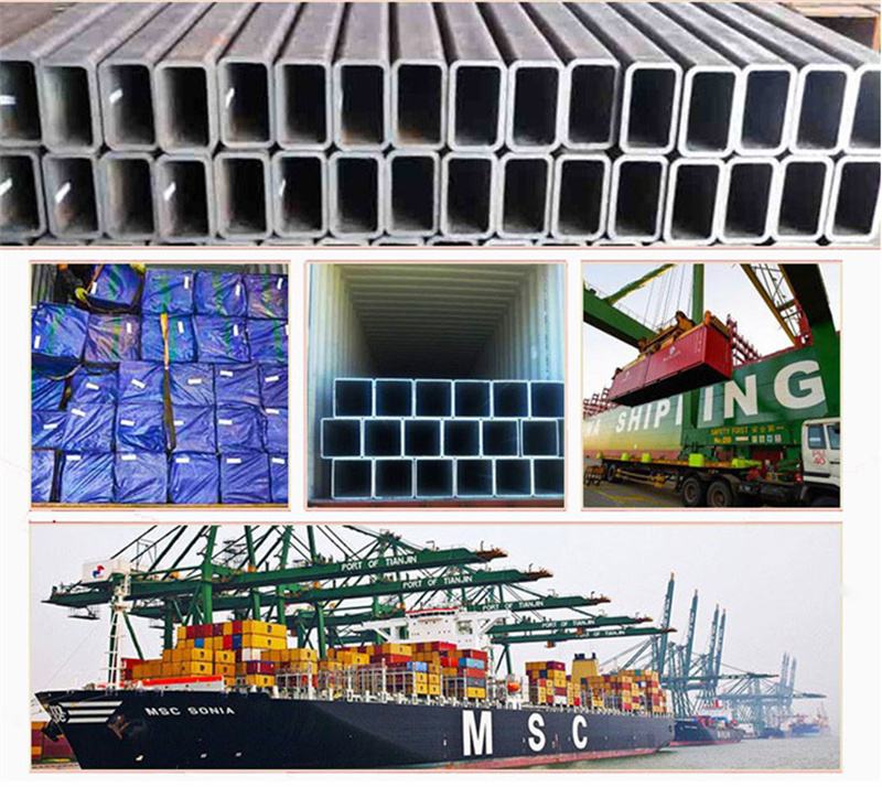 China Manufacturer Q195 ASTM A500 Dark Square/Rectangular Black Cold Rolled Welded Hollow Section Pipe