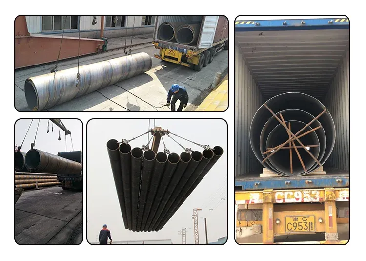 SSAW Carbon Steel Tube Helical Seam Spiral Welded Steel Pipe Used for Oil and Gas Pipeline