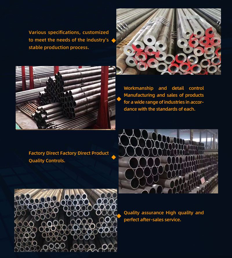 Hot Rolled ASTM A53 A106 Gr.B ERW Mild Iron Black Tubes Carbon steel seamless Round Pipe