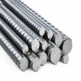 Three level and four level threaded steel bars HRB400 HRB500 rebar construction site materials