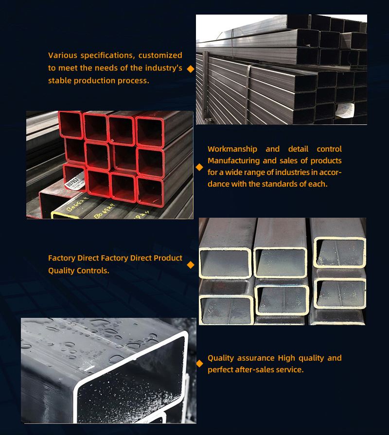 Factory Carbon Steel Rectangular Pipe Q235 Q345 Hot Rolled Cold Drawn Steel Rectangular Pipe with Low Price