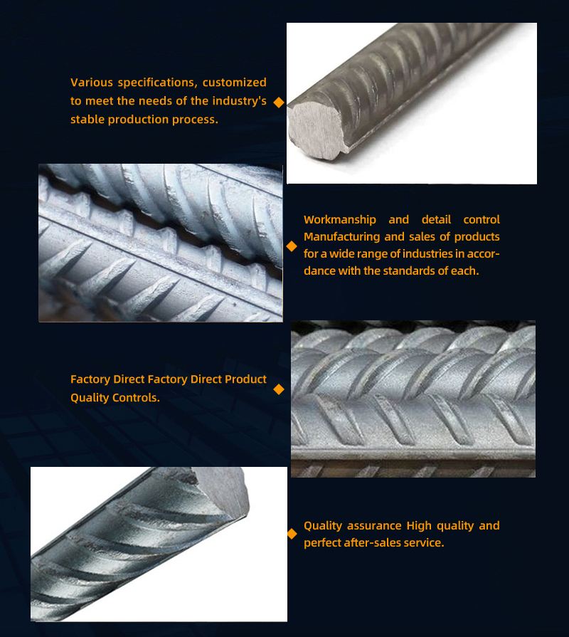 6mm 8mm 10mm 12mm 16mm HRB335 HRB400 HRB500E building Reinforced deformed steel bar concrete construction rebar