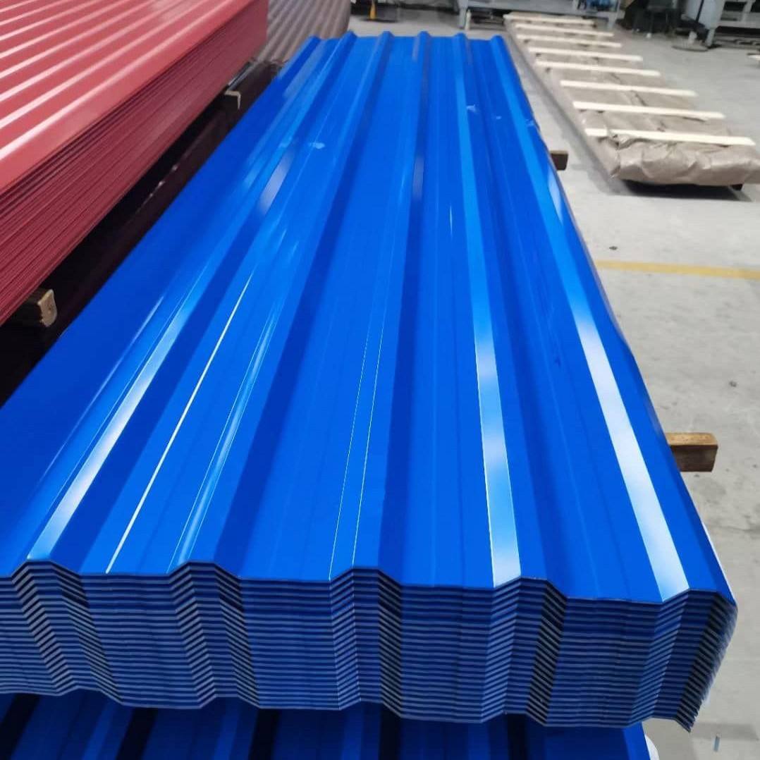 Custom Color coated corrugated plate Q235 Q345 SPCC SPHC Corrugated color roofing steel sheet