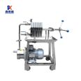 Mini manual S304 stainless steel laboratory sugar making filter press