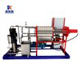 Small maintainless steel plate frame filter press