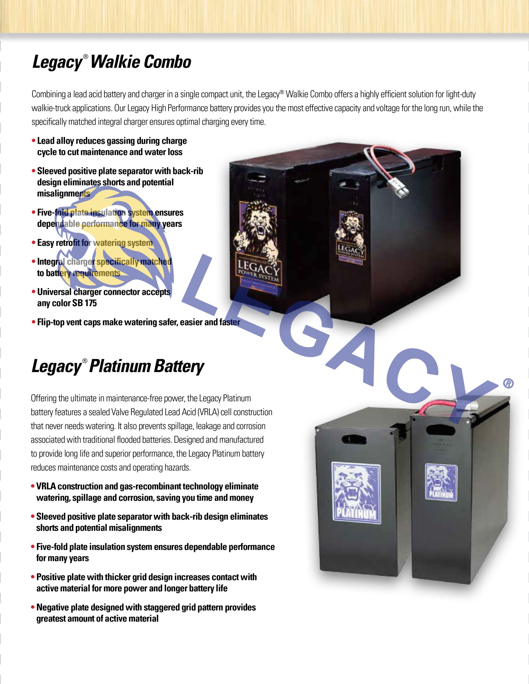 LEGACY battery LGD6/390 6V390AH lifting platform crank arm vehicle traction battery